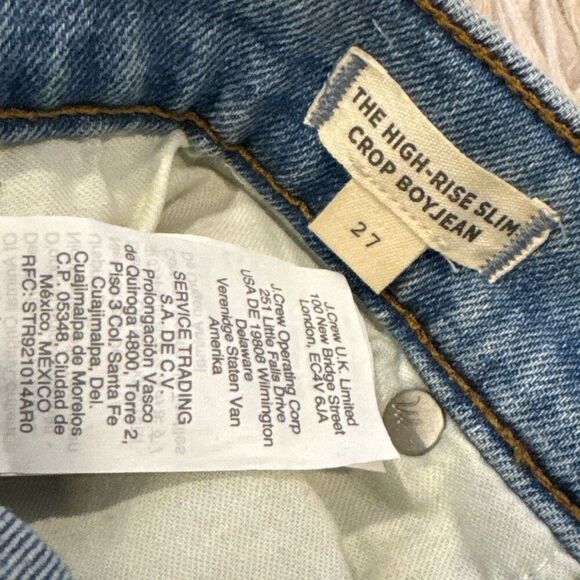 Madewell high rise slim crop boy jeans size 27 - Picture 2 of 5